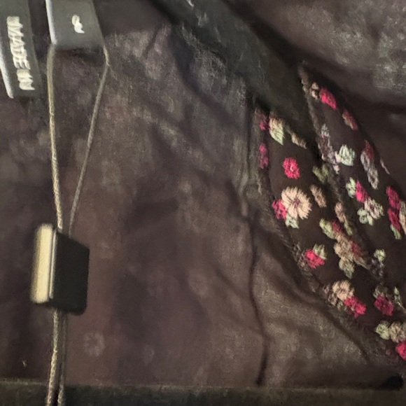 The Kooples Black and Pink Floral Blouse - Picture 10 of 13